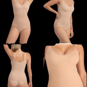 Wow! Honeylove Shapewear Crossover Camisole, sand, size small, like new!